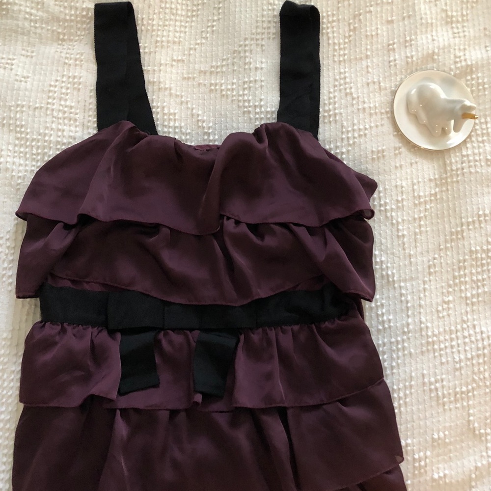 Purple Ruffly Blouse